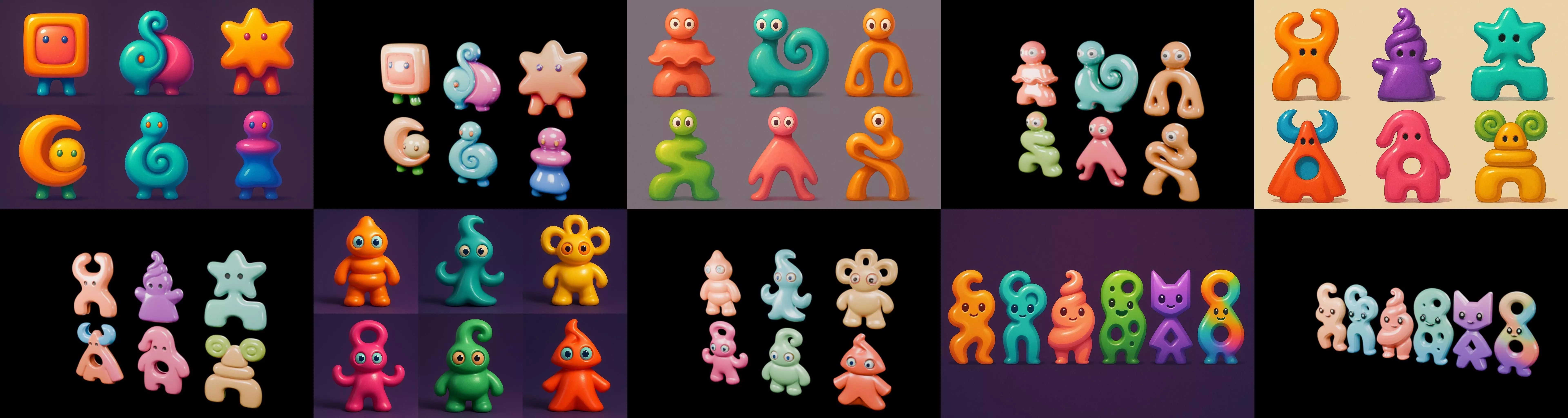 Humanoid Artefack bundle 13 pack 100 glb 3D model_8