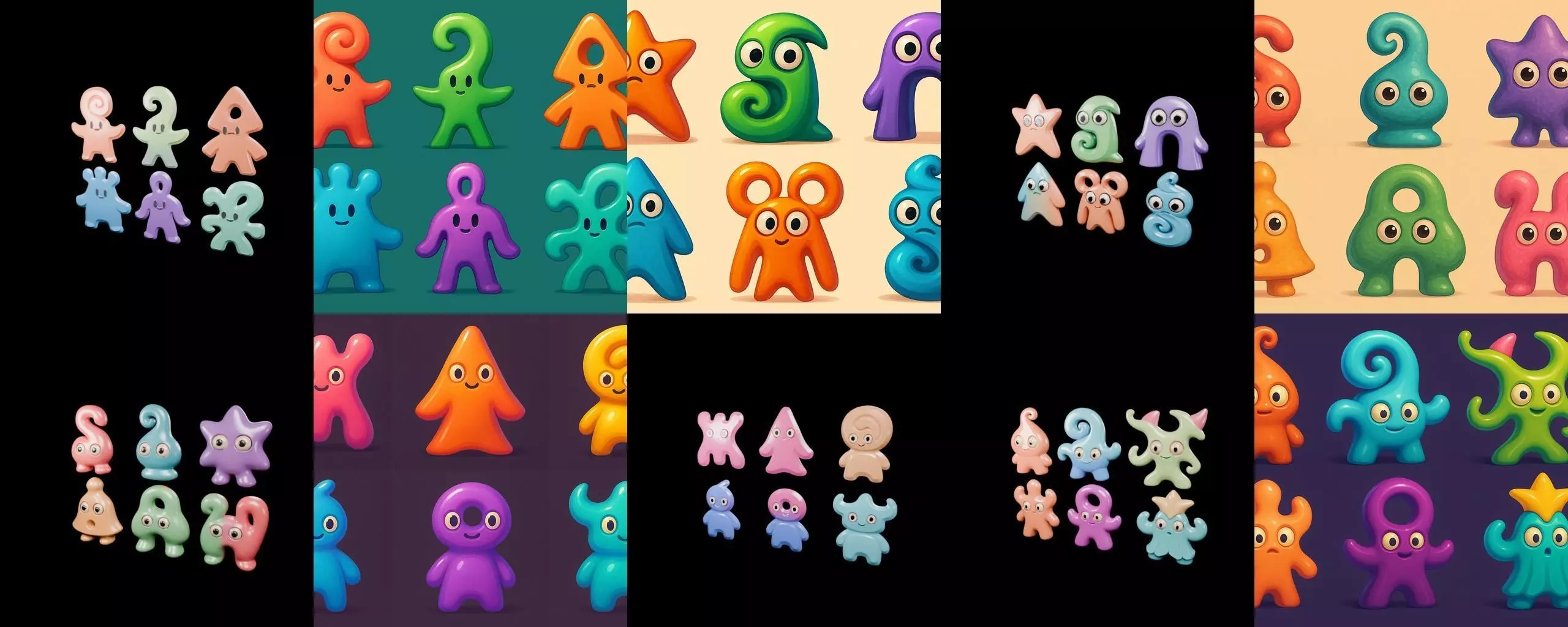 Humanoid Artefack bundle 13 pack 100 glb 3D model_11