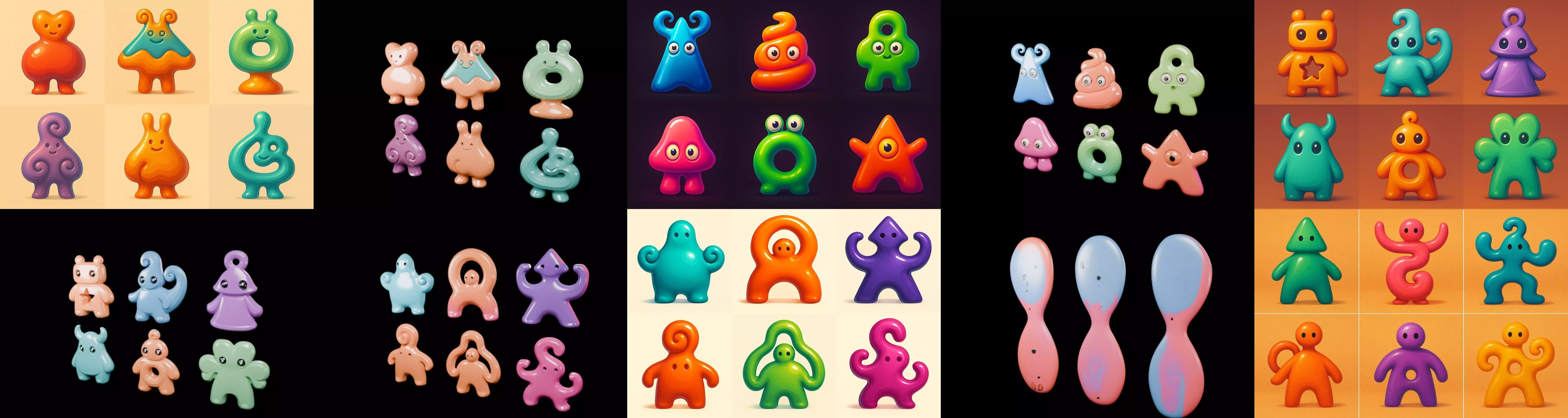 Humanoid Artefack bundle 13 pack 100 glb 3D model_18