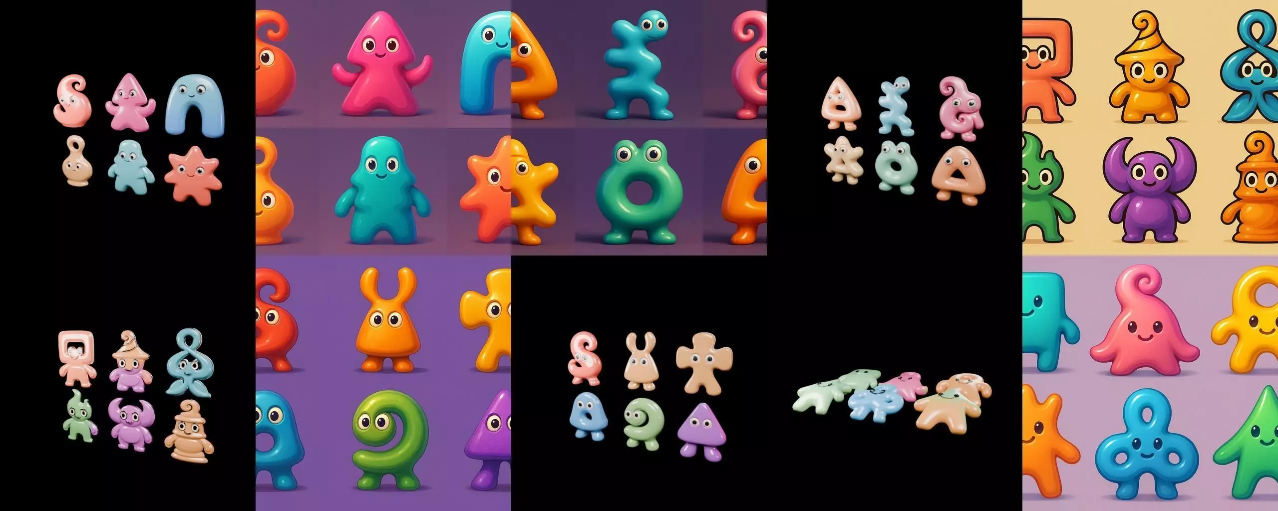 Humanoid Artefack bundle 13 pack 100 glb 3D model_3