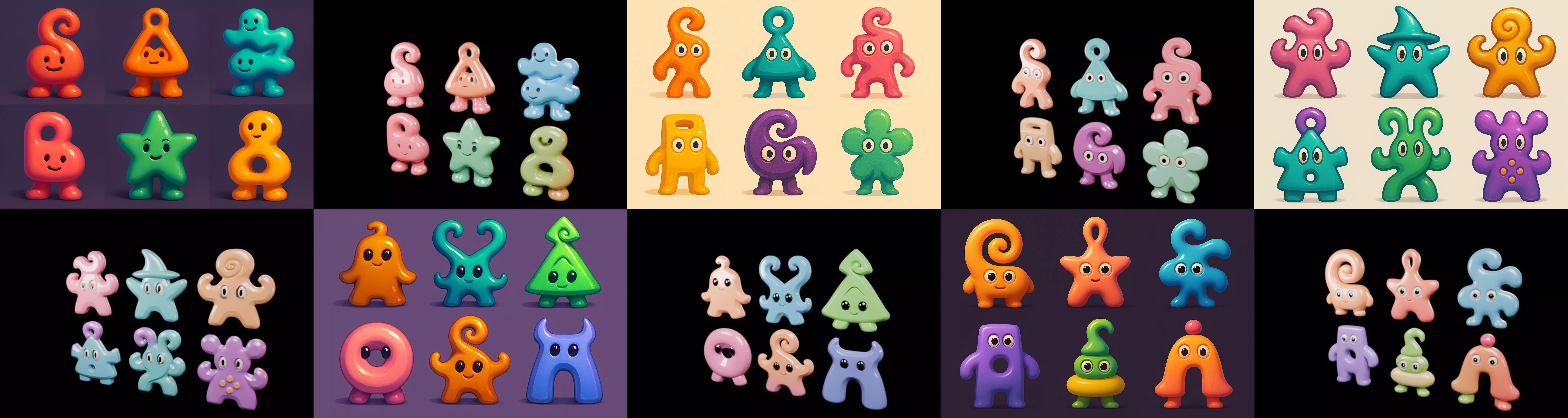 Humanoid Artefack bundle 13 pack 100 glb 3D model_10