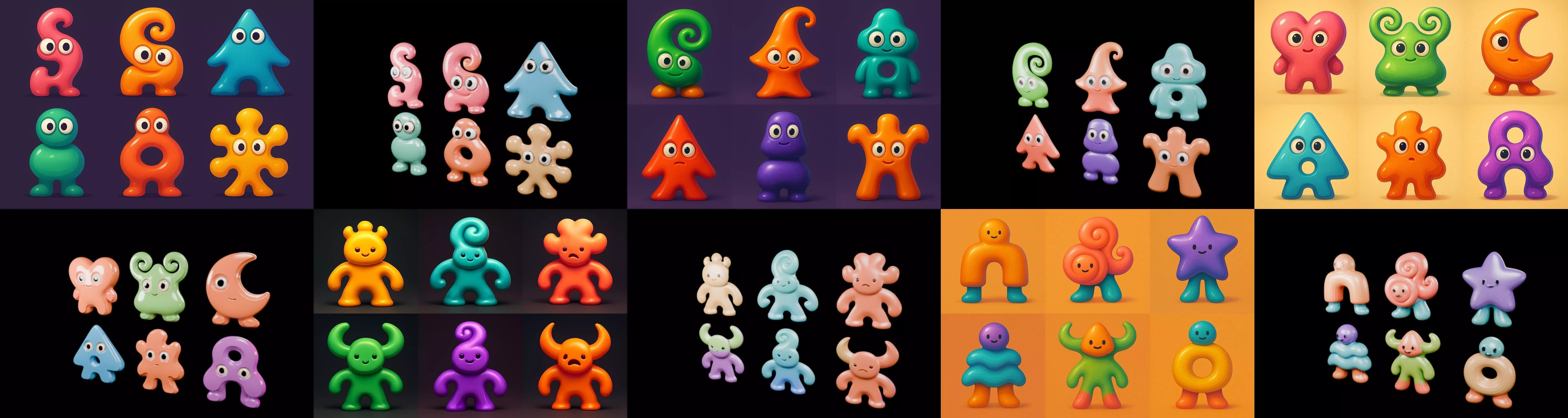 Humanoid Artefack bundle 13 pack 100 glb 3D model_17