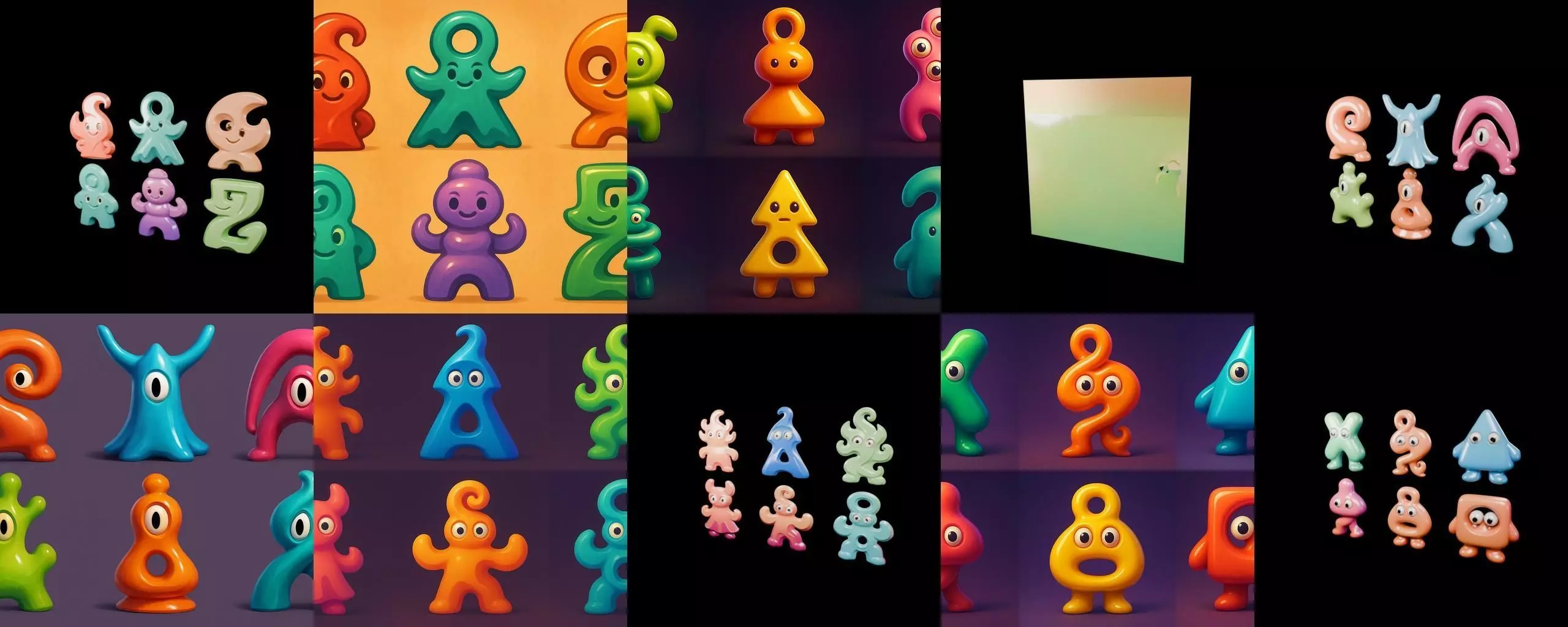 Humanoid Artefack bundle 12 pack 100 glb 3D model_19