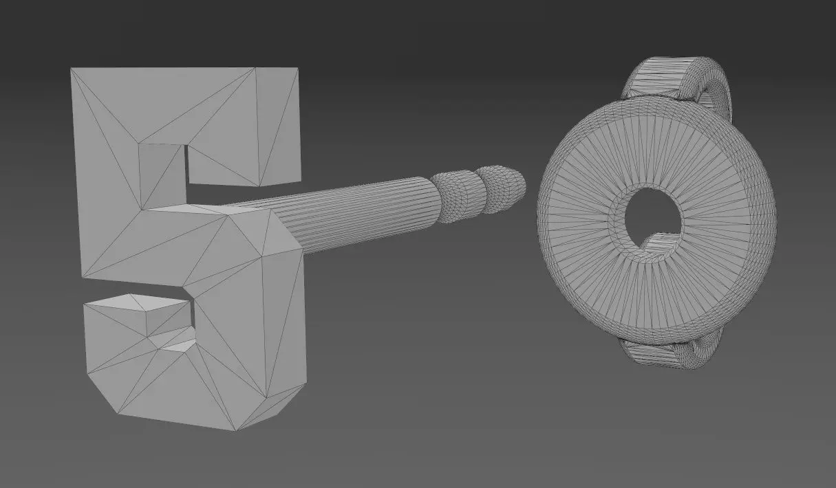 5 five number varsity font stud earring 3D print model_13