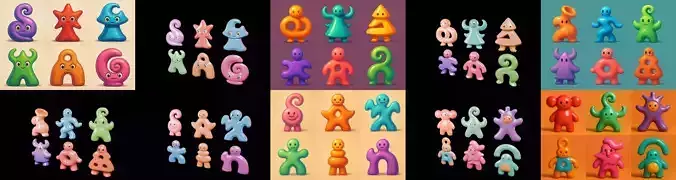 Humanoid Artefack bundle 1 pack 100 glb