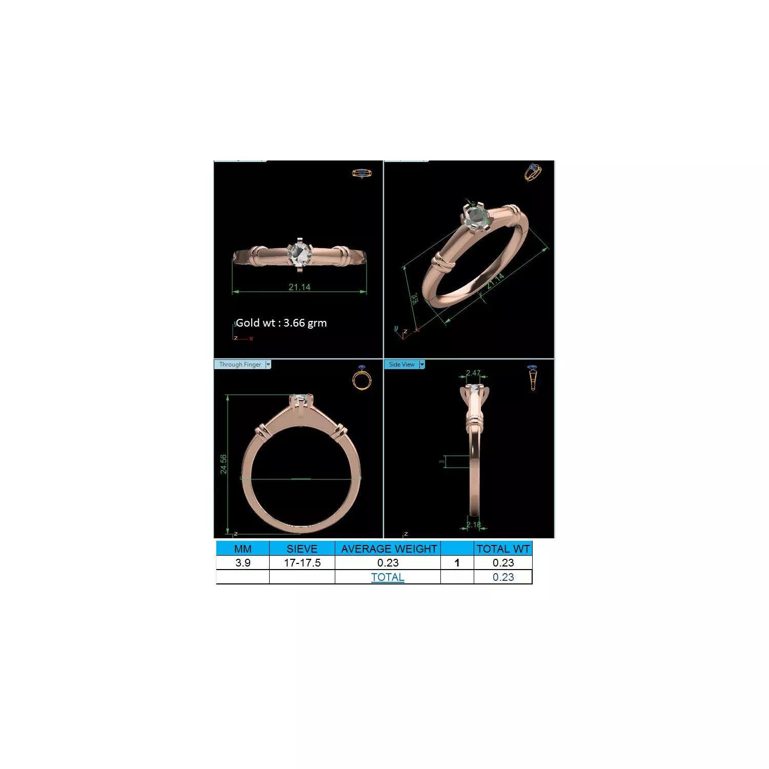 Women Ring Render 3dm STL MTL SLC JCD OBJ FBX Details 3D print model_24