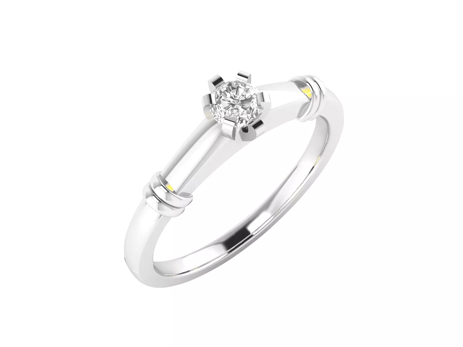 Women Ring Render 3dm STL MTL SLC JCD OBJ FBX Details 3D print model_5