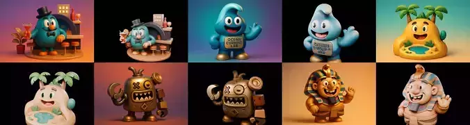 Funny Place bundle 9 pack 100 glb