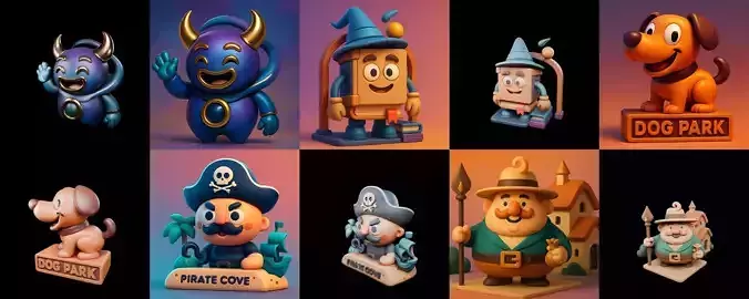 Funny Place bundle 8 pack 100 glb