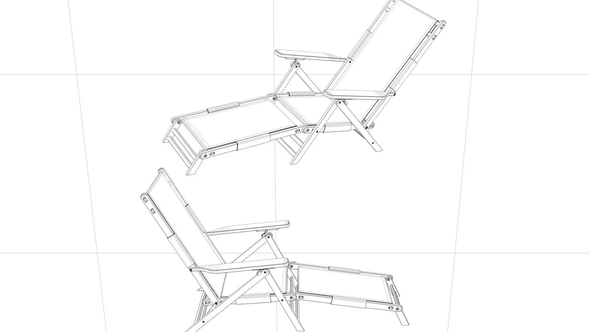 Beach Chair 3D model_7
