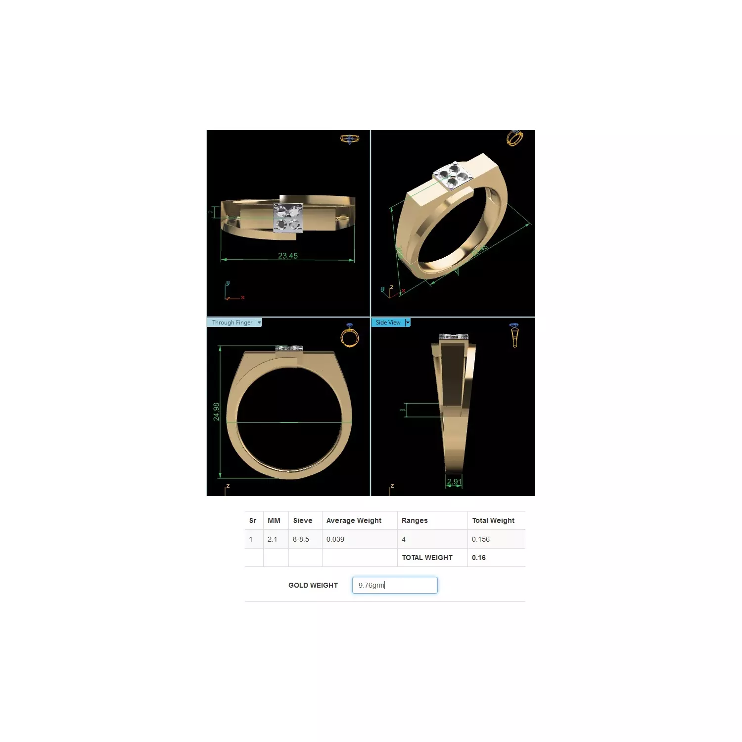 Mens Ring  Render 3dm STL MTL SLC JCD OBJ FBX Details 3D print model_20