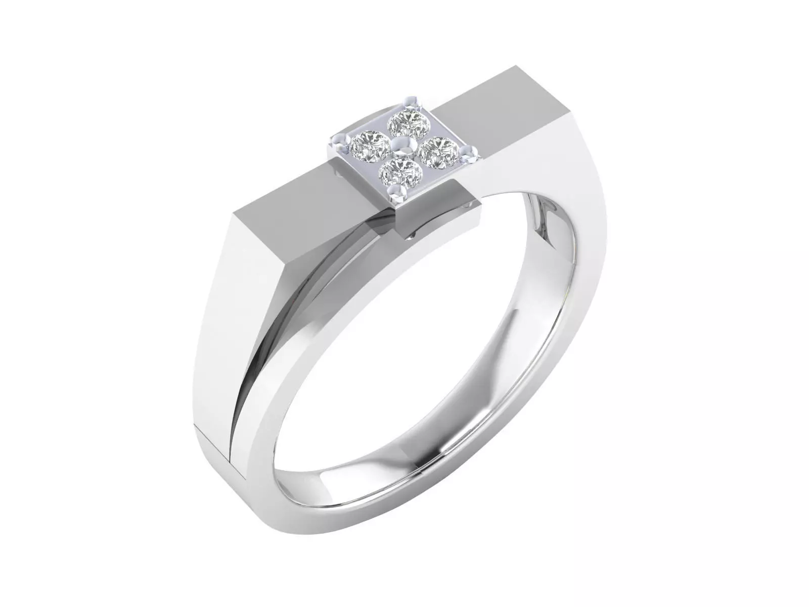 Mens Ring  Render 3dm STL MTL SLC JCD OBJ FBX Details 3D print model_5