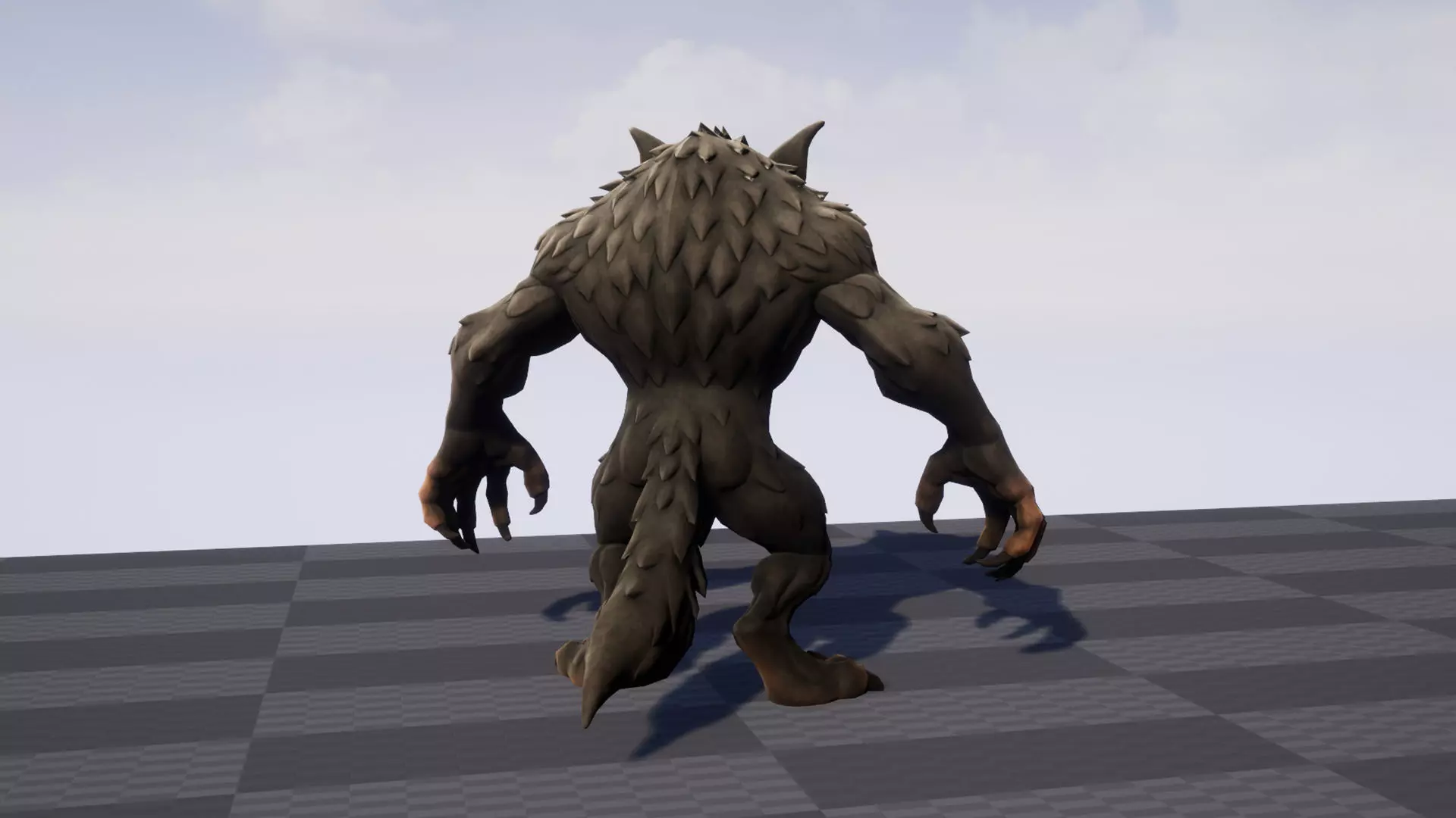 Werewolf - Game ready character Low-poly 3D model_4