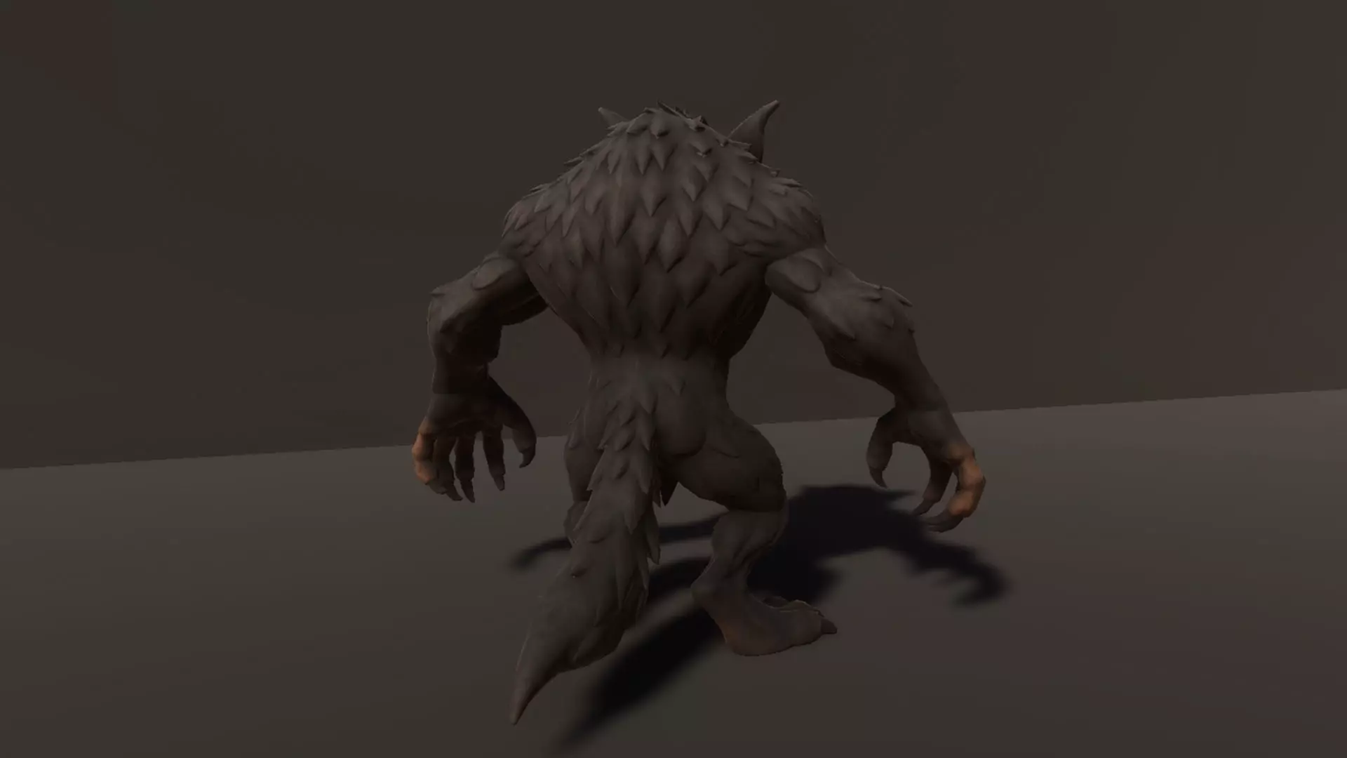 Werewolf - Game ready character Low-poly 3D model_9
