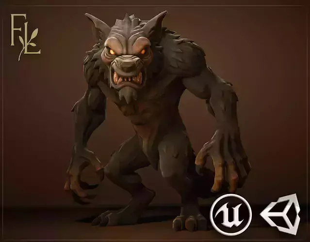 Werewolf - Game ready character