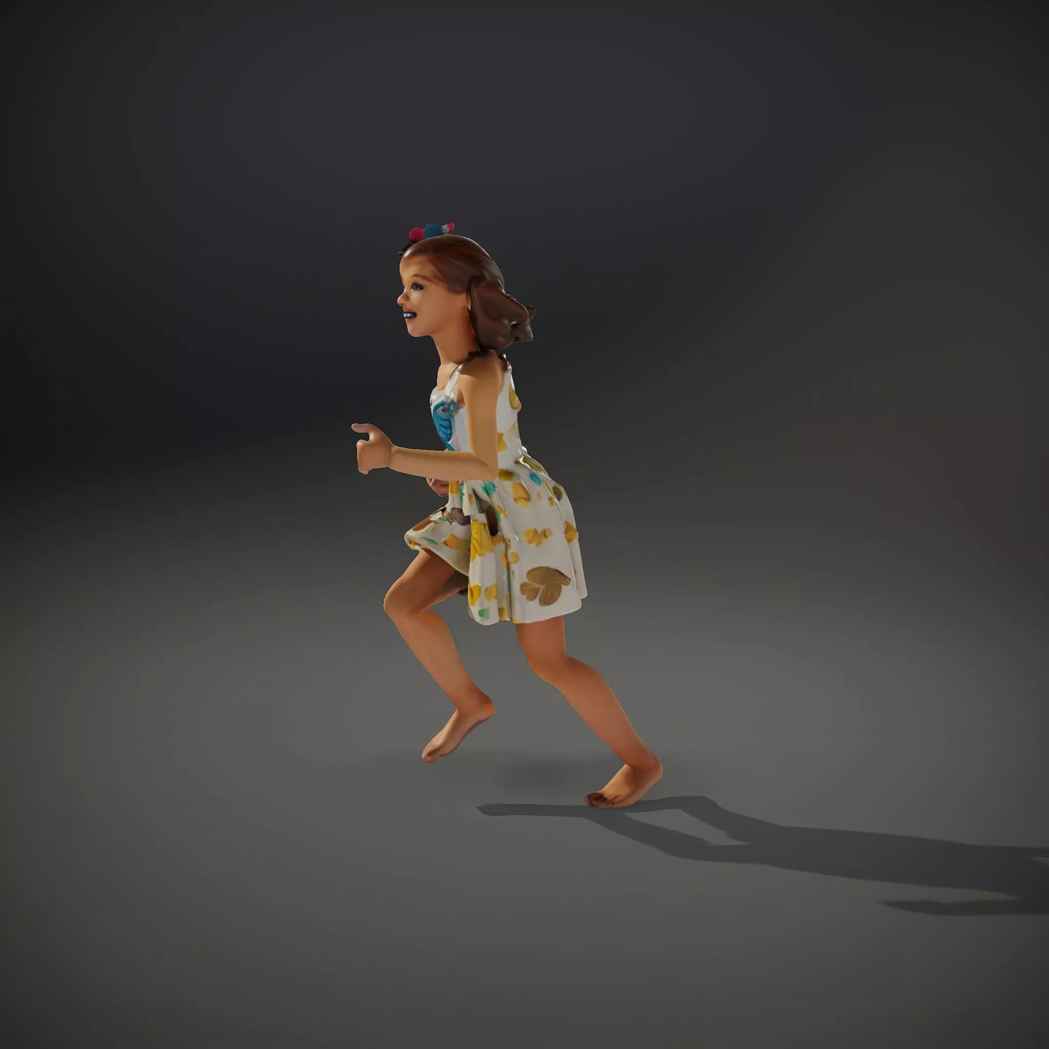 Butterfly Dress Model Pack for Kids Fashion Low-poly 3D model_34