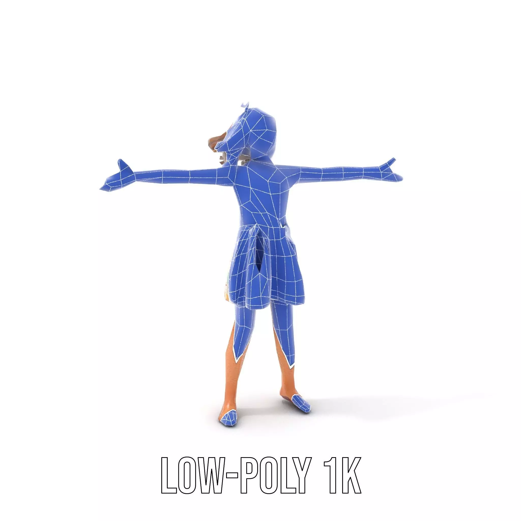 Butterfly Dress Model Pack for Kids Fashion Low-poly 3D model_23