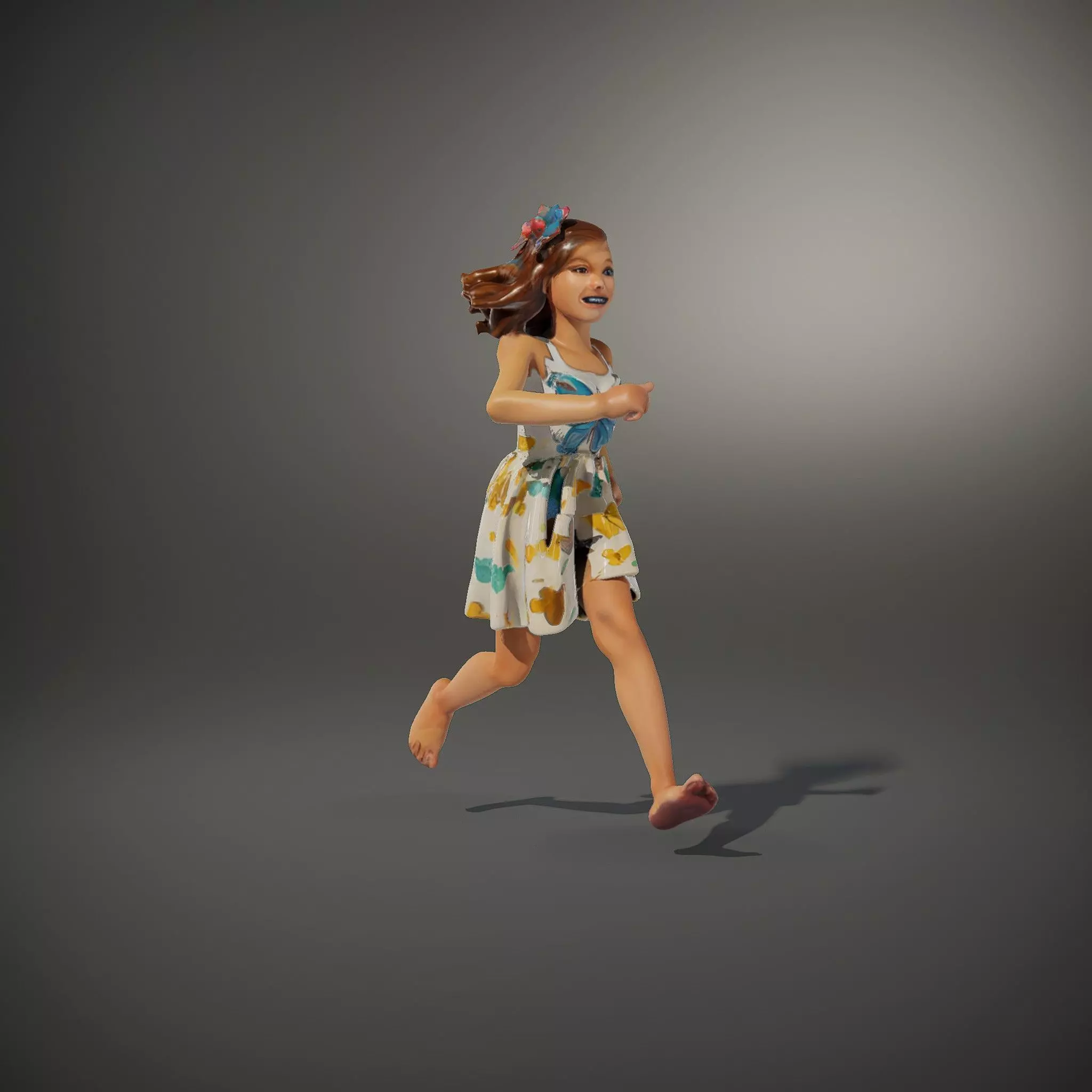 Butterfly Dress Model Pack for Kids Fashion Low-poly 3D model_35