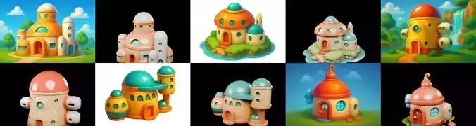 cool house bundle 3 pack 100 glb