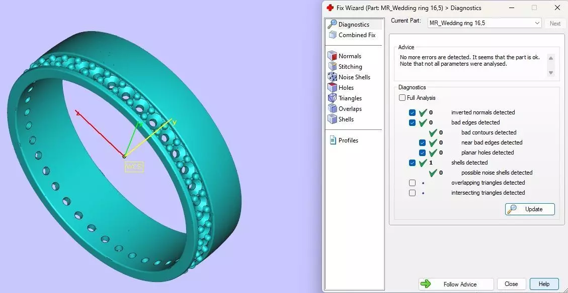 Rings Wedding All Sizes 3D print model_3