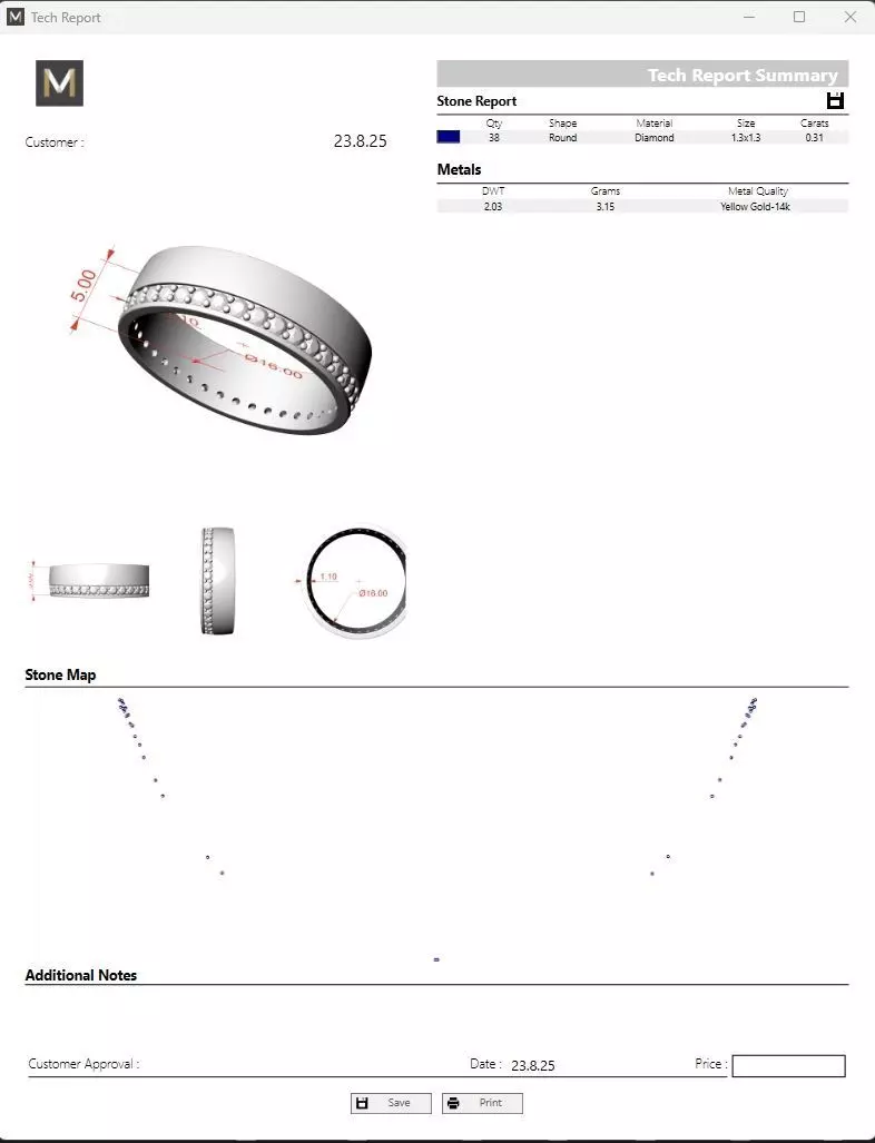 Rings Wedding All Sizes 3D print model_5