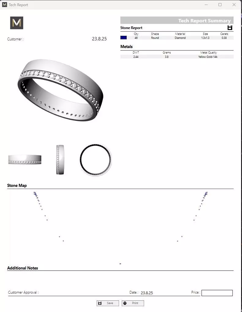 Rings Wedding All Sizes 3D print model_6
