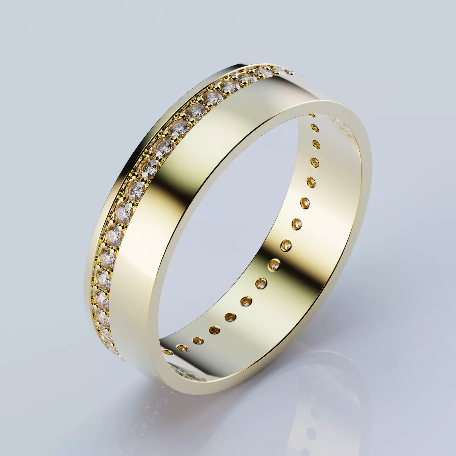 Rings Wedding All Sizes 3D print model_1