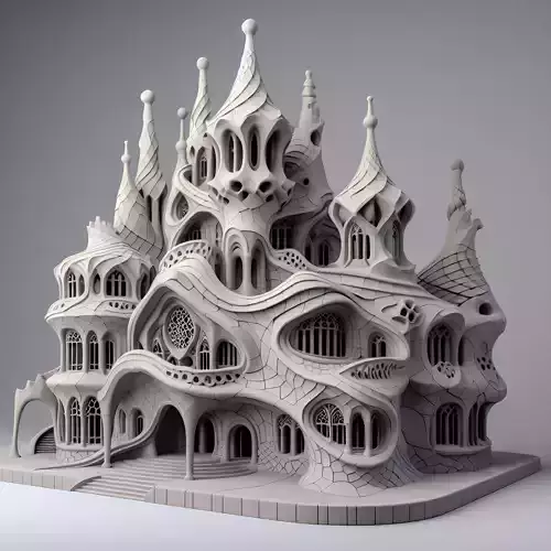 Surreal Gothic Fantasy Building