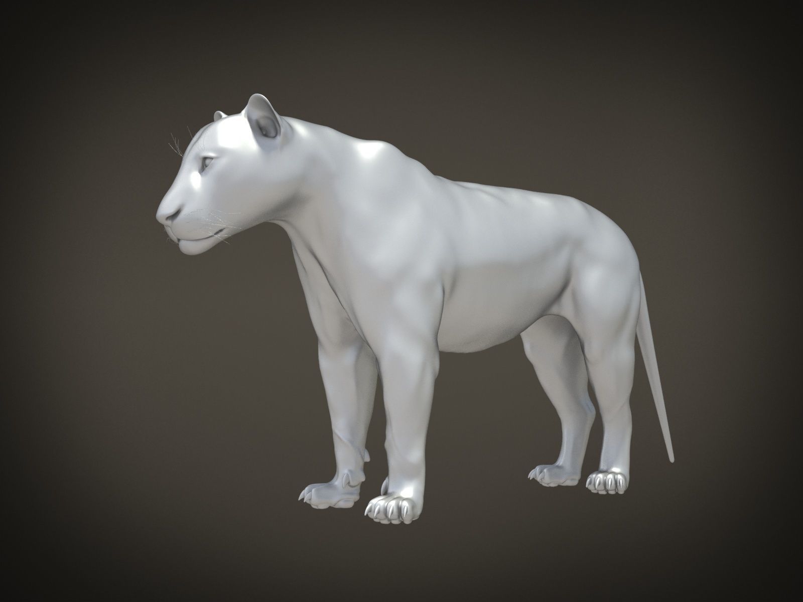 Lion The King hair and fur 3D model_12