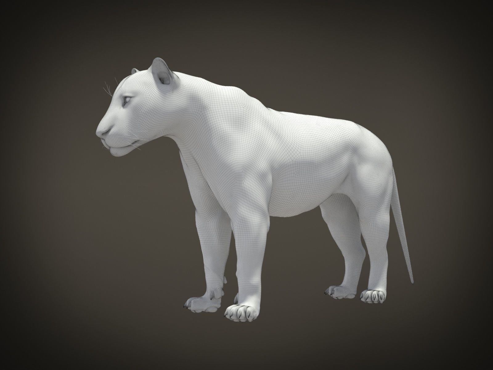 Lion The King hair and fur 3D model_14