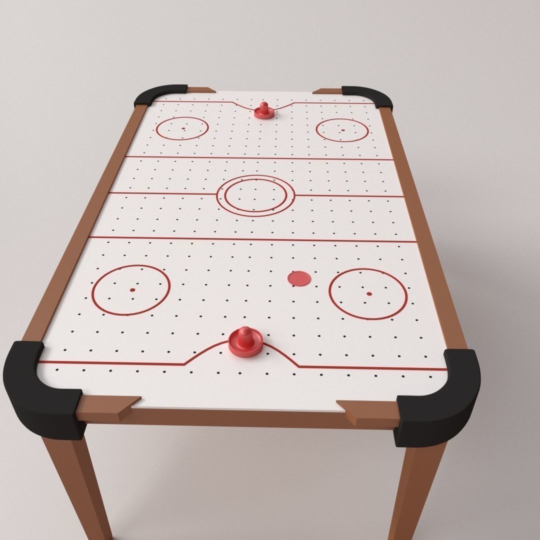 Air Hockey Table 3D model_1