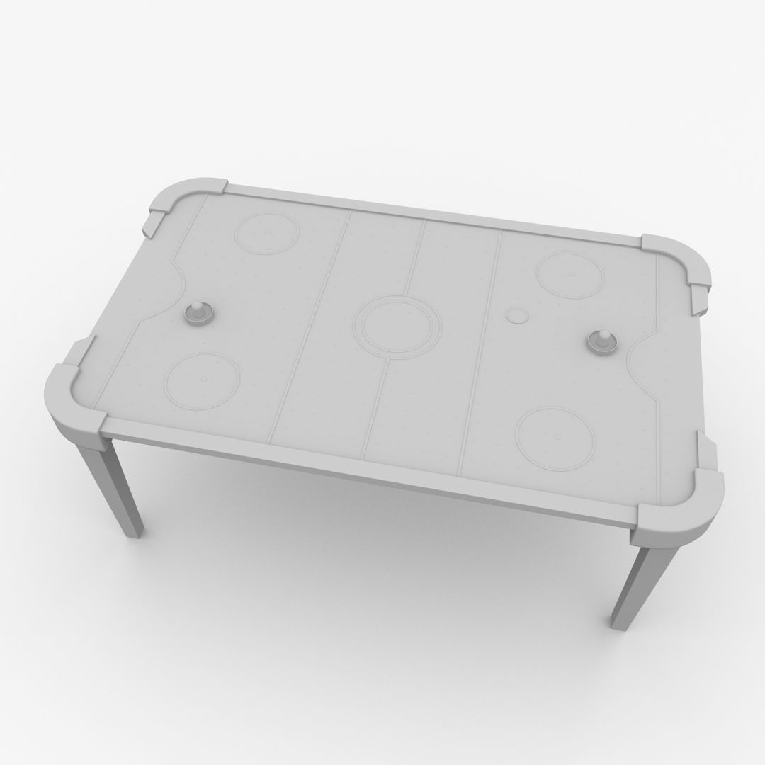 Air Hockey Table 3D model_3