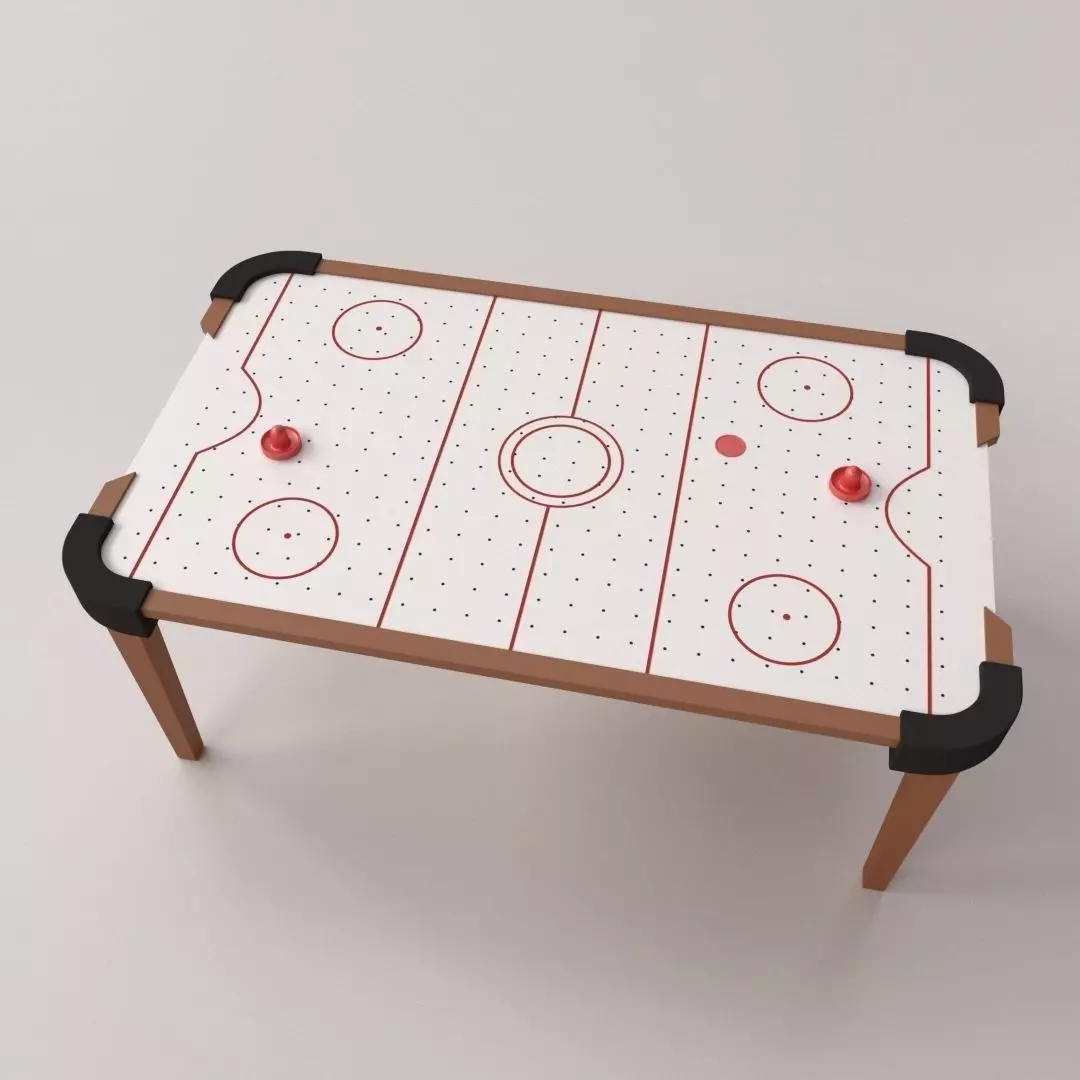 Air Hockey Table 3D model_0