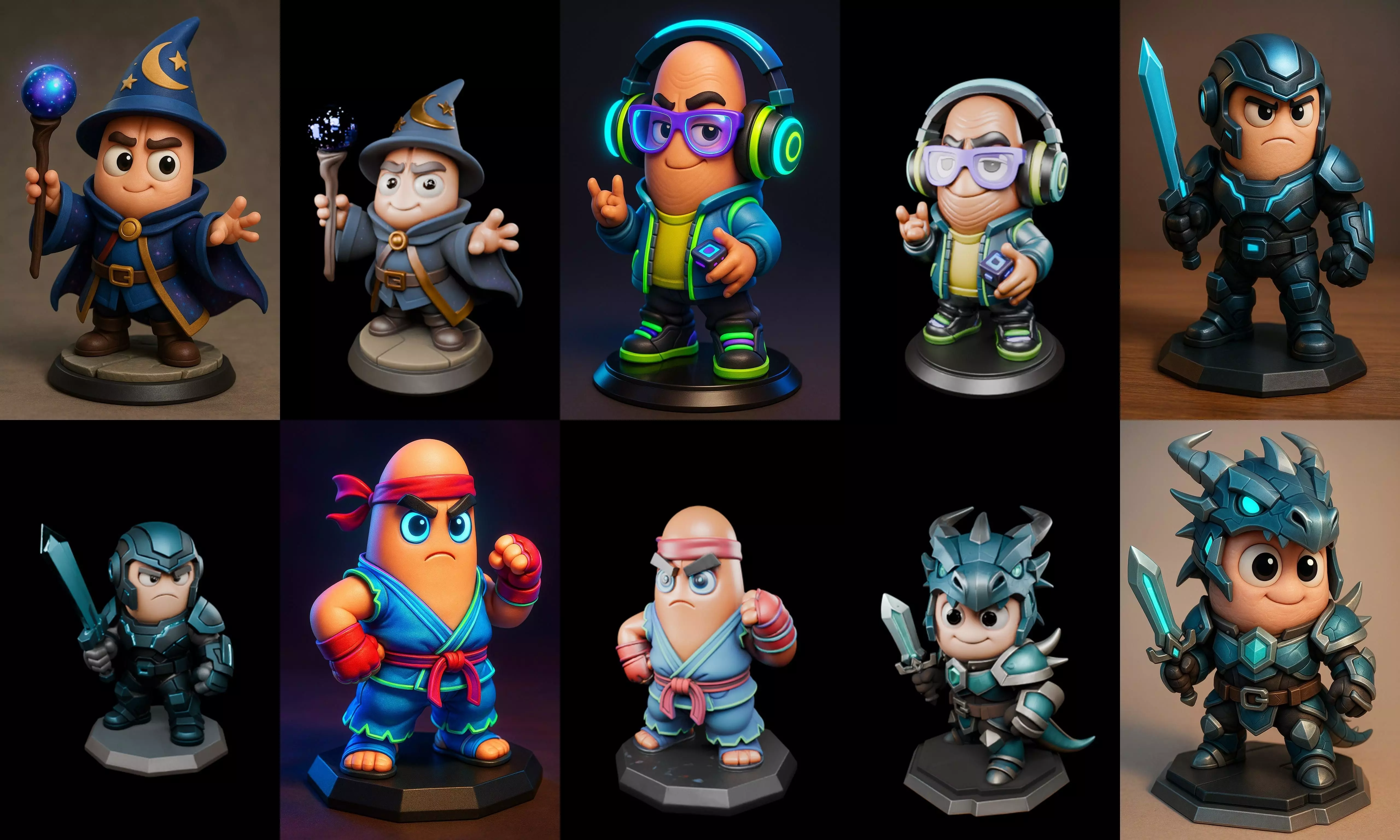 Cool Boy bundle 22 pack 100 glb 3D model_4