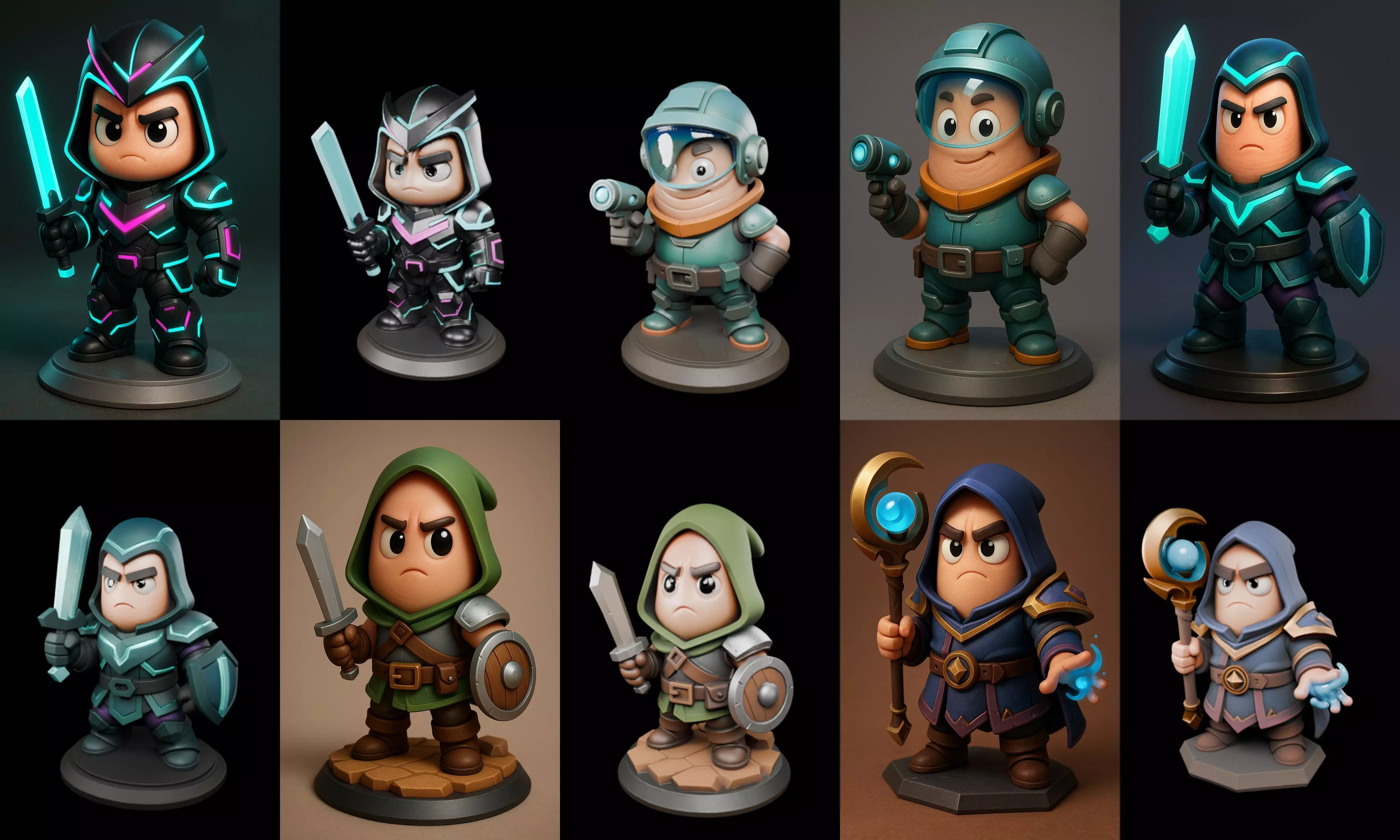 Cool Boy bundle 22 pack 100 glb 3D model_18