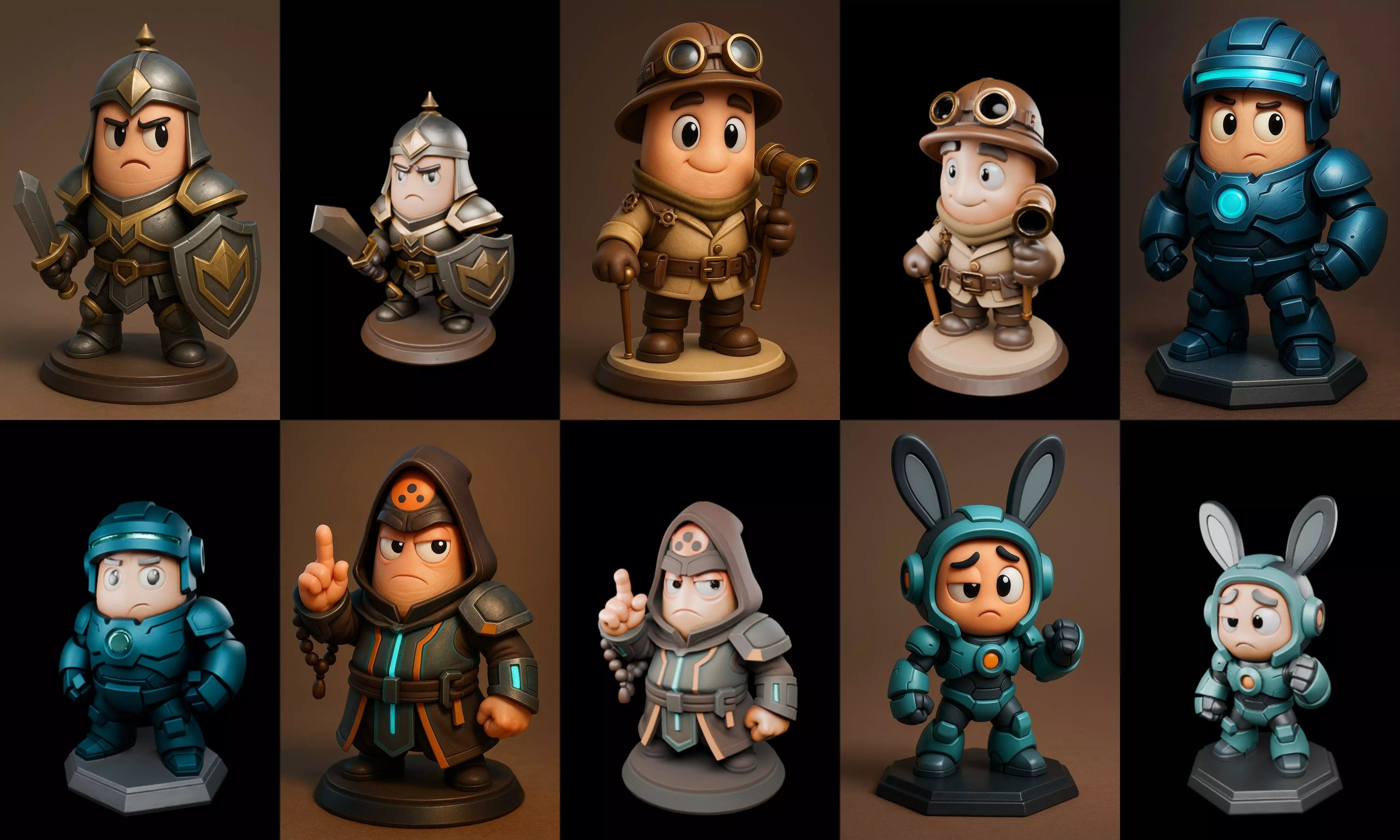 Cool Boy bundle 22 pack 100 glb 3D model_13