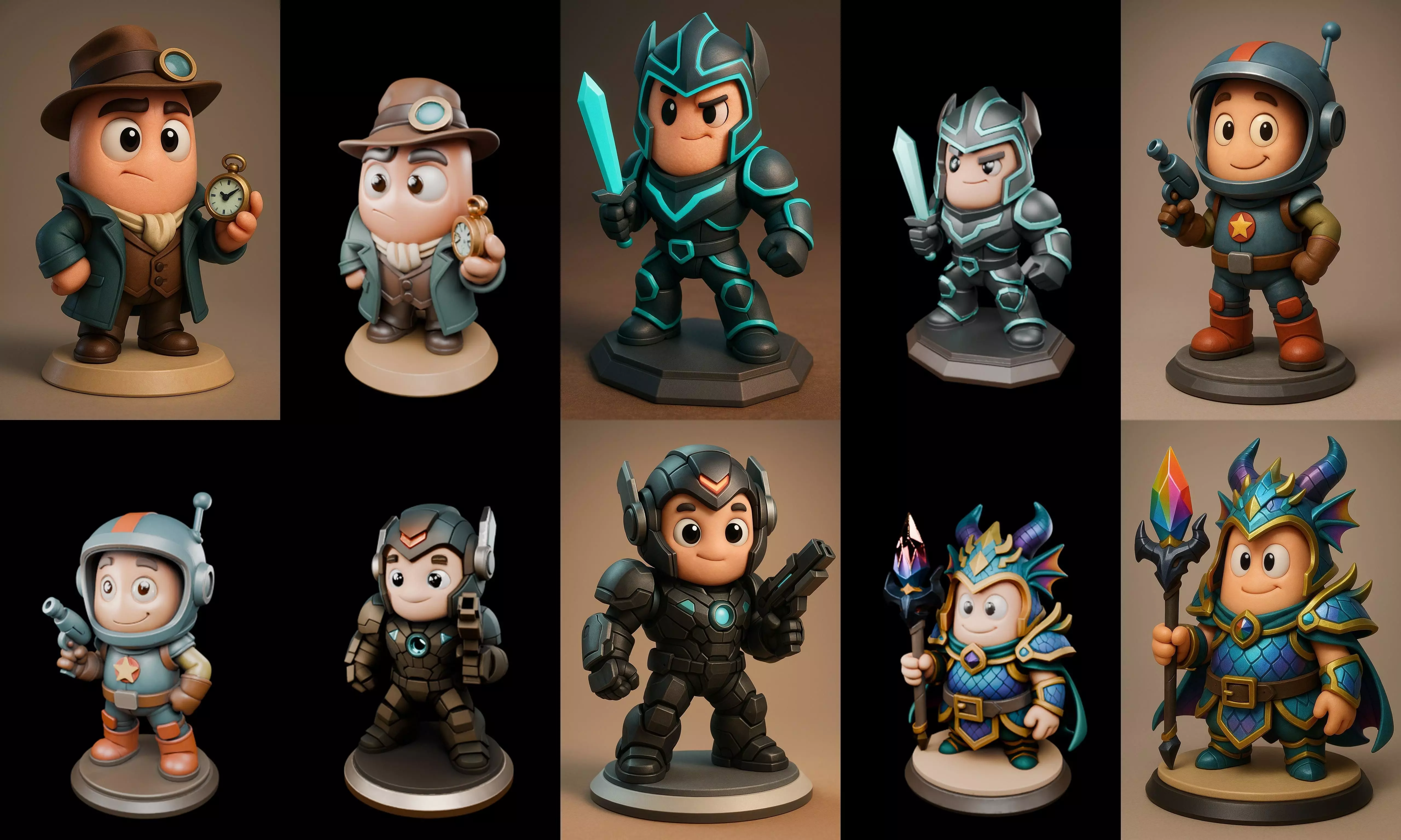 Cool Boy bundle 22 pack 100 glb 3D model_2