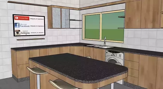 Kitchen design with Island 