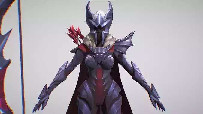 Ashe - Marauder Skin - Champions - League Of Legends Low-poly 3D model