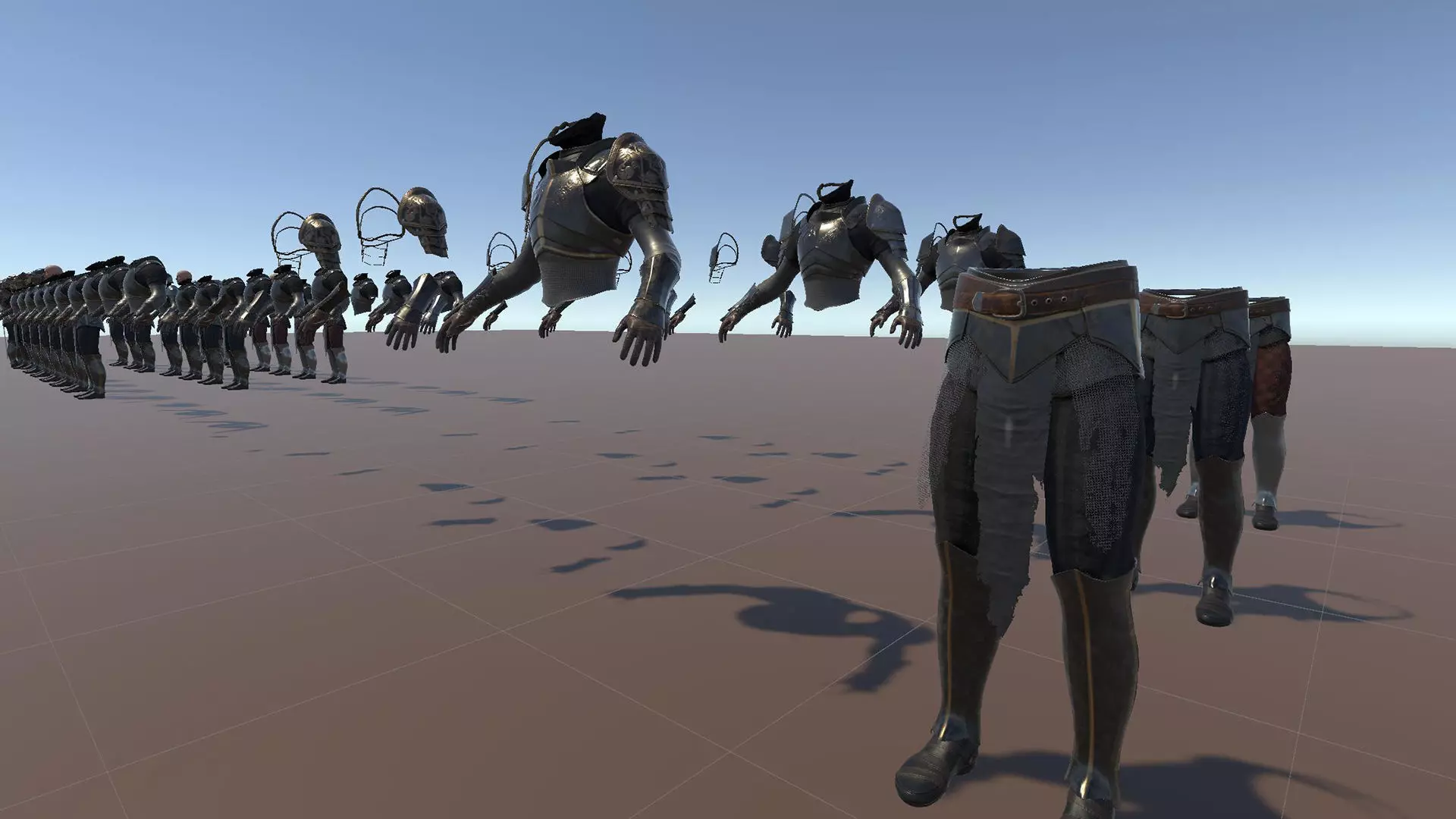 Medium Armored Warrior Knight V1 - Unity Project Low-poly 3D model_13