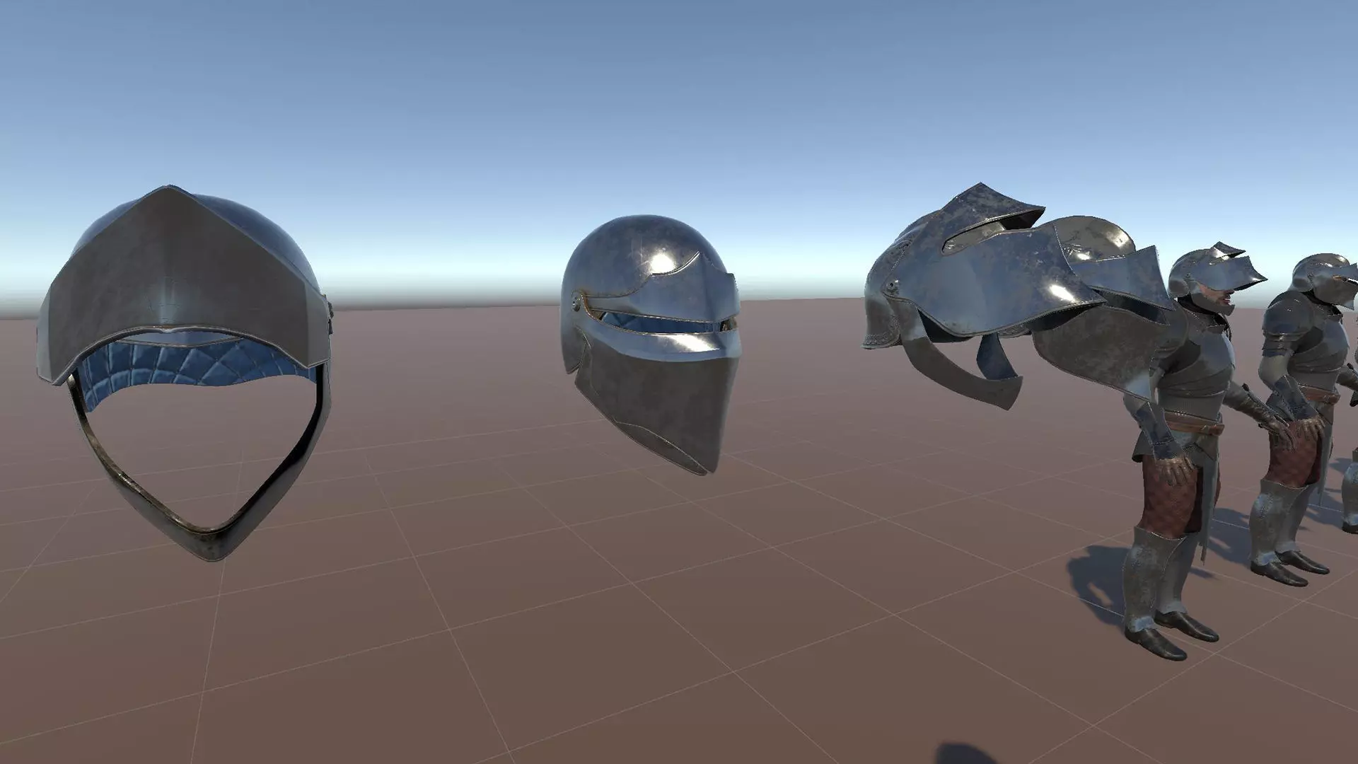 Medium Armored Warrior Knight V1 - Unity Project Low-poly 3D model_23