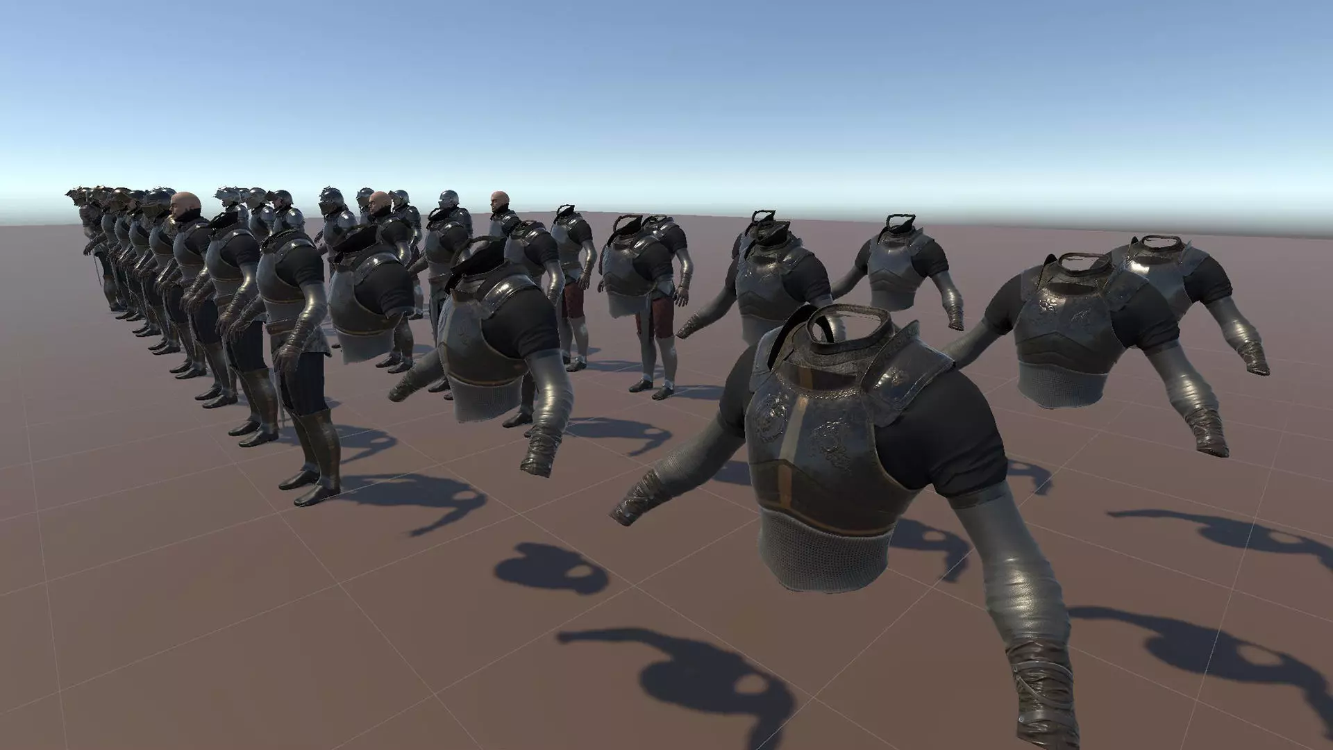 Medium Armored Warrior Knight V1 - Unity Project Low-poly 3D model_12