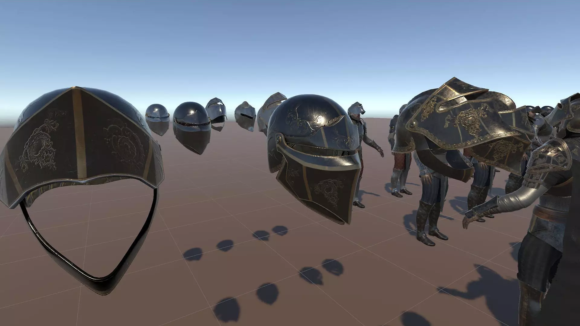 Medium Armored Warrior Knight V1 - Unity Project Low-poly 3D model_21