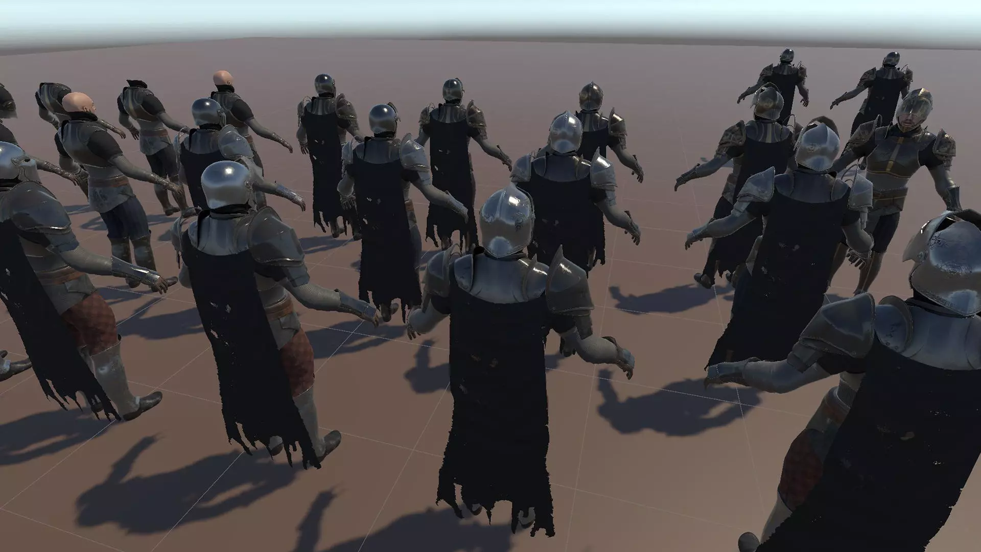 Medium Armored Warrior Knight V1 - Unity Project Low-poly 3D model_20