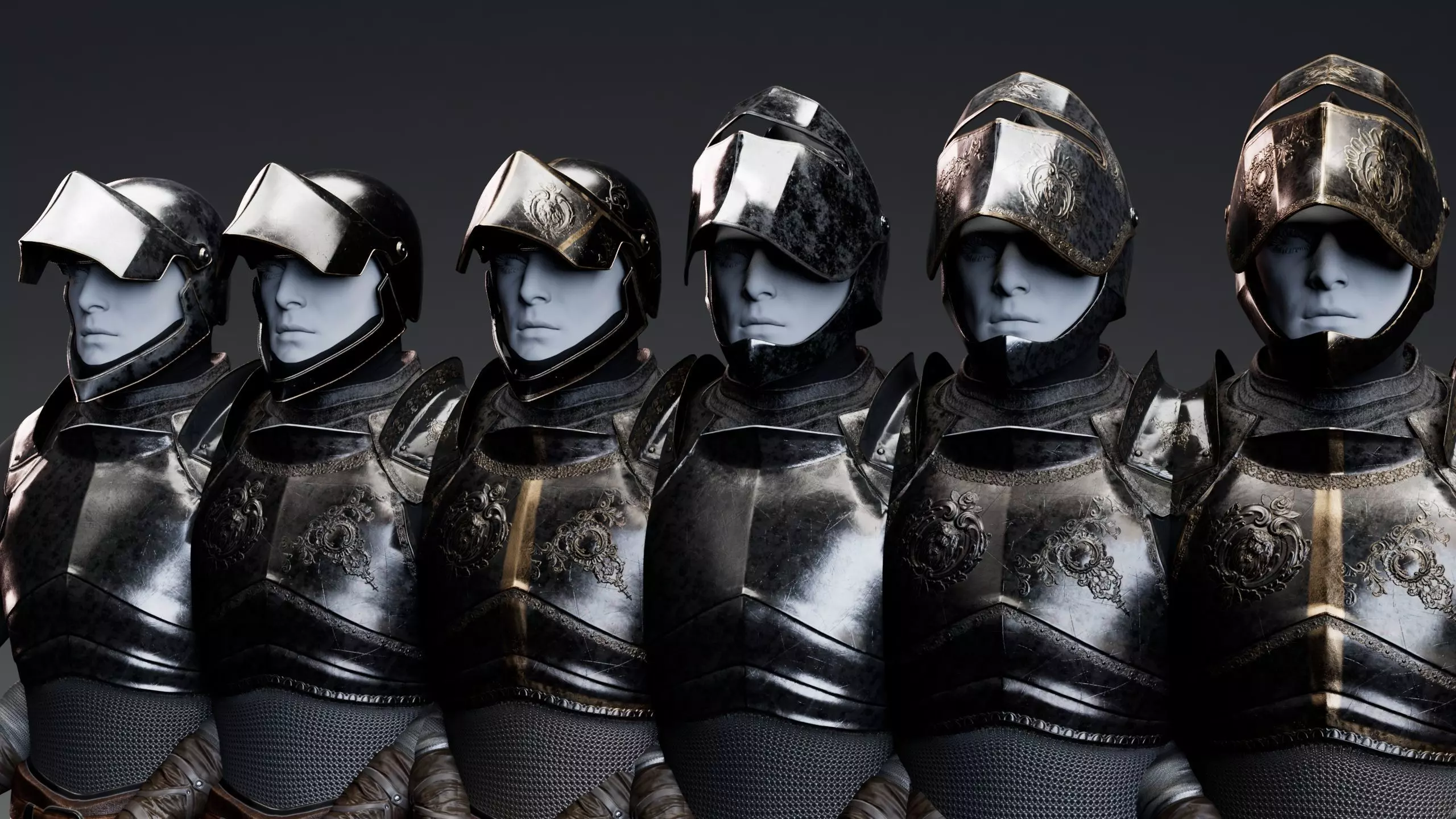 Medium Armored Warrior Knight V1 - Unity Project Low-poly 3D model_3