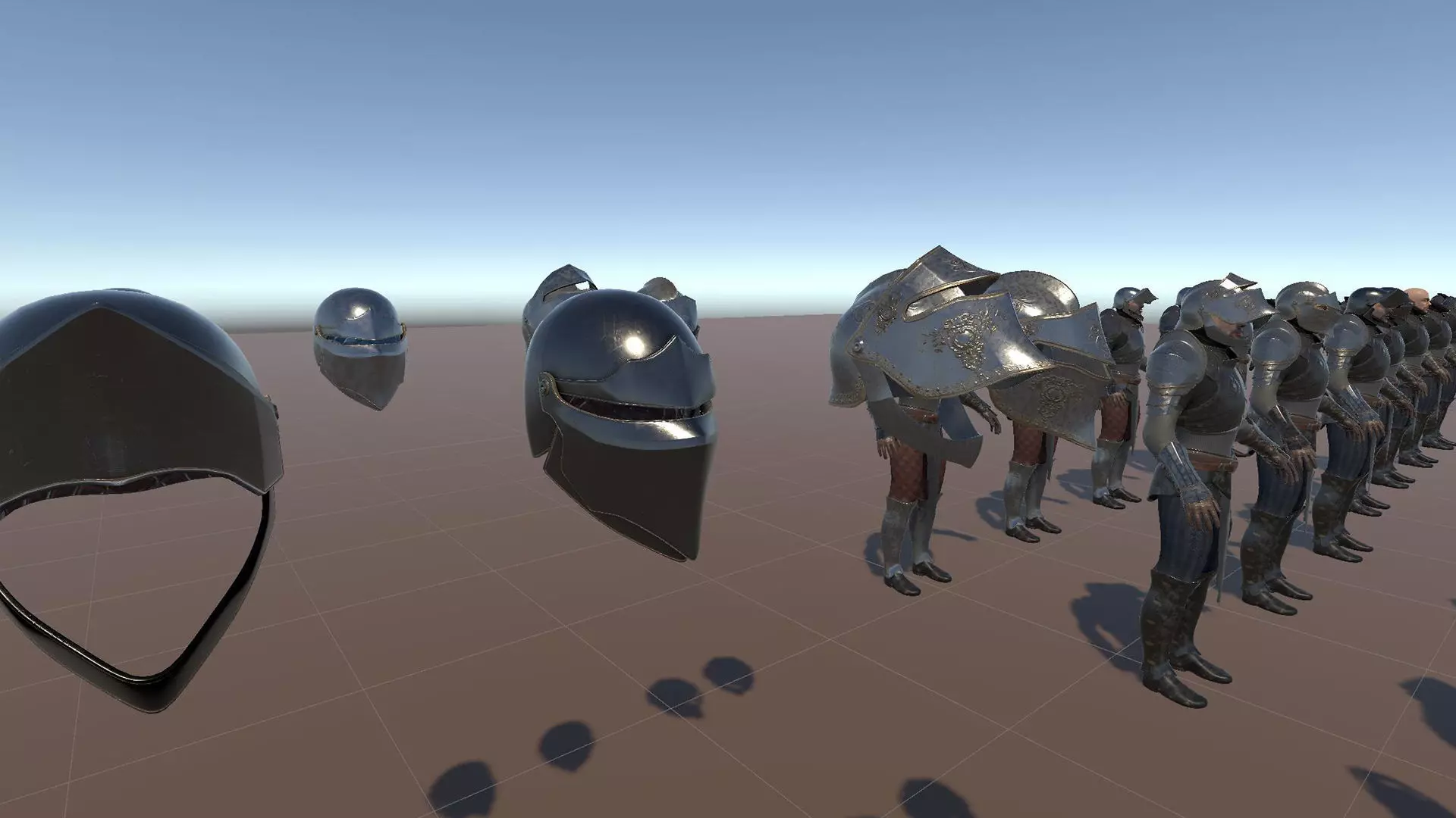 Medium Armored Warrior Knight V1 - Unity Project Low-poly 3D model_22