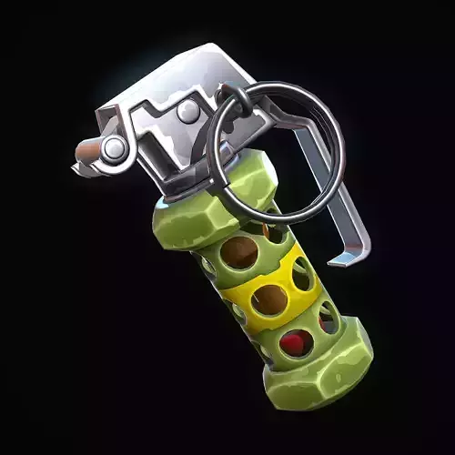Stylized Flashbang Grenade Low-poly 3D model