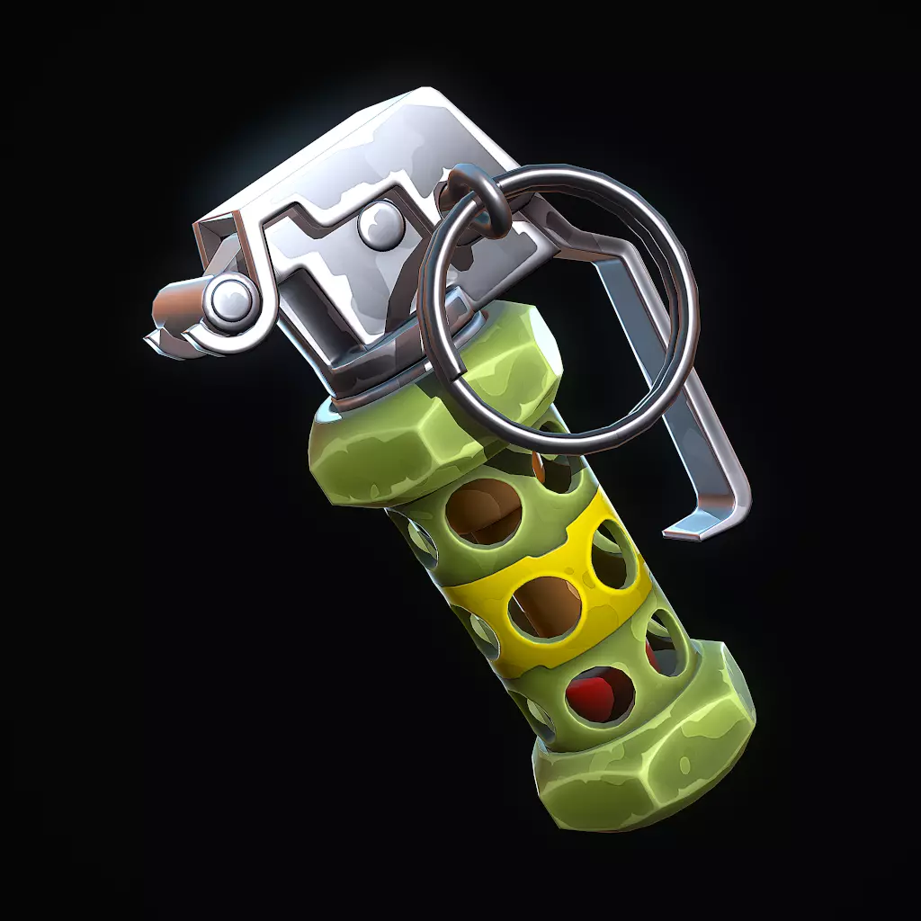 Stylized Flashbang Grenade Low-poly 3D model