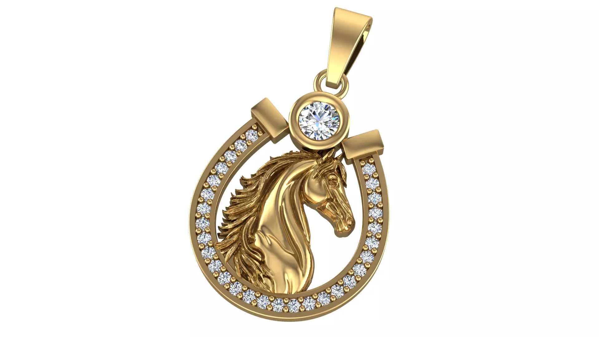 Horse Pendant 3D print model