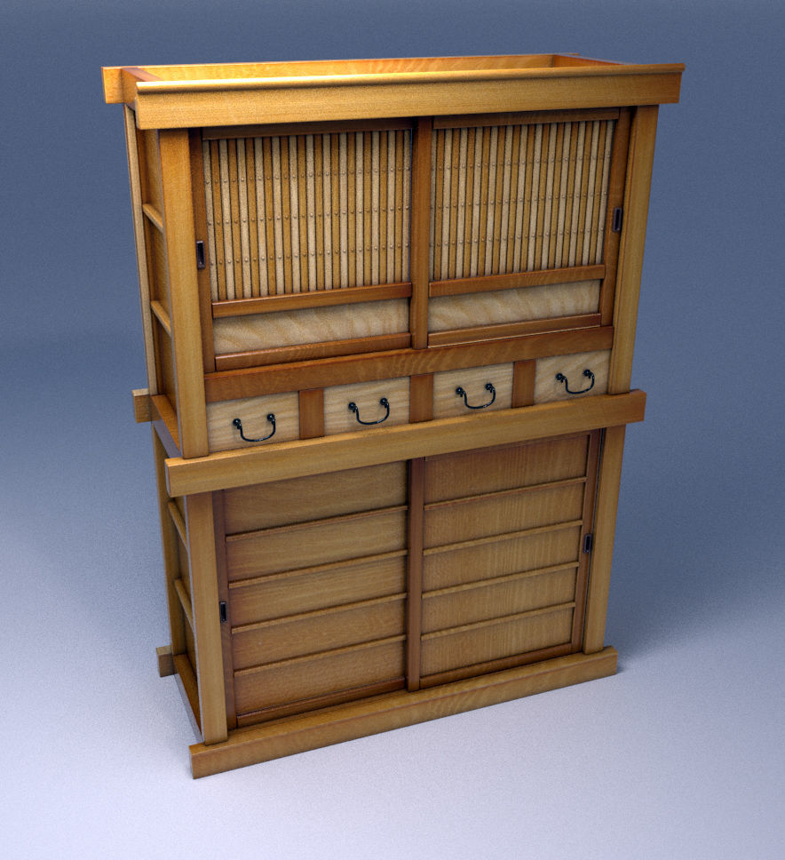 Echise Bruno - 6 Japanese Furniture Pack 3D model_3